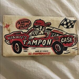 Retro Graphic Wallet with Bold Design